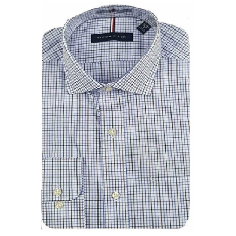 Regular Fit Spread Collar Long Sleeve Dress Shirt